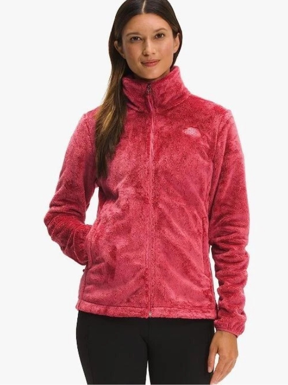 The North Face Osito Fleece Raspberry Plush Full Zip Teddy Jacket Outdoors M